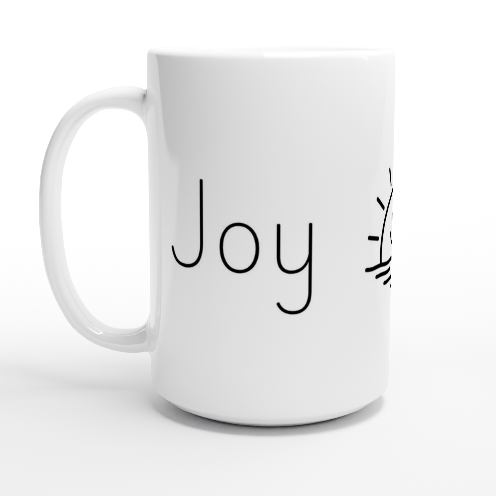 Joy | White 15oz Ceramic Mug